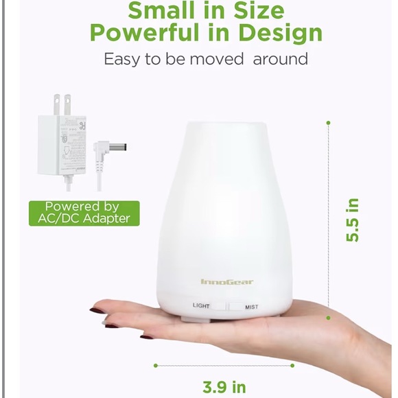InnoGear Aromatherapy Diffuser - Basic White - New In Box - Picture 3 of 5